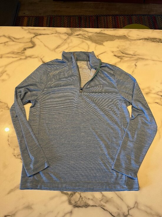 Vineyard Vines Other - Vineyard Vines Sankaty Performance 1/4 Zip Pullover Heathered Blue - Men's Small